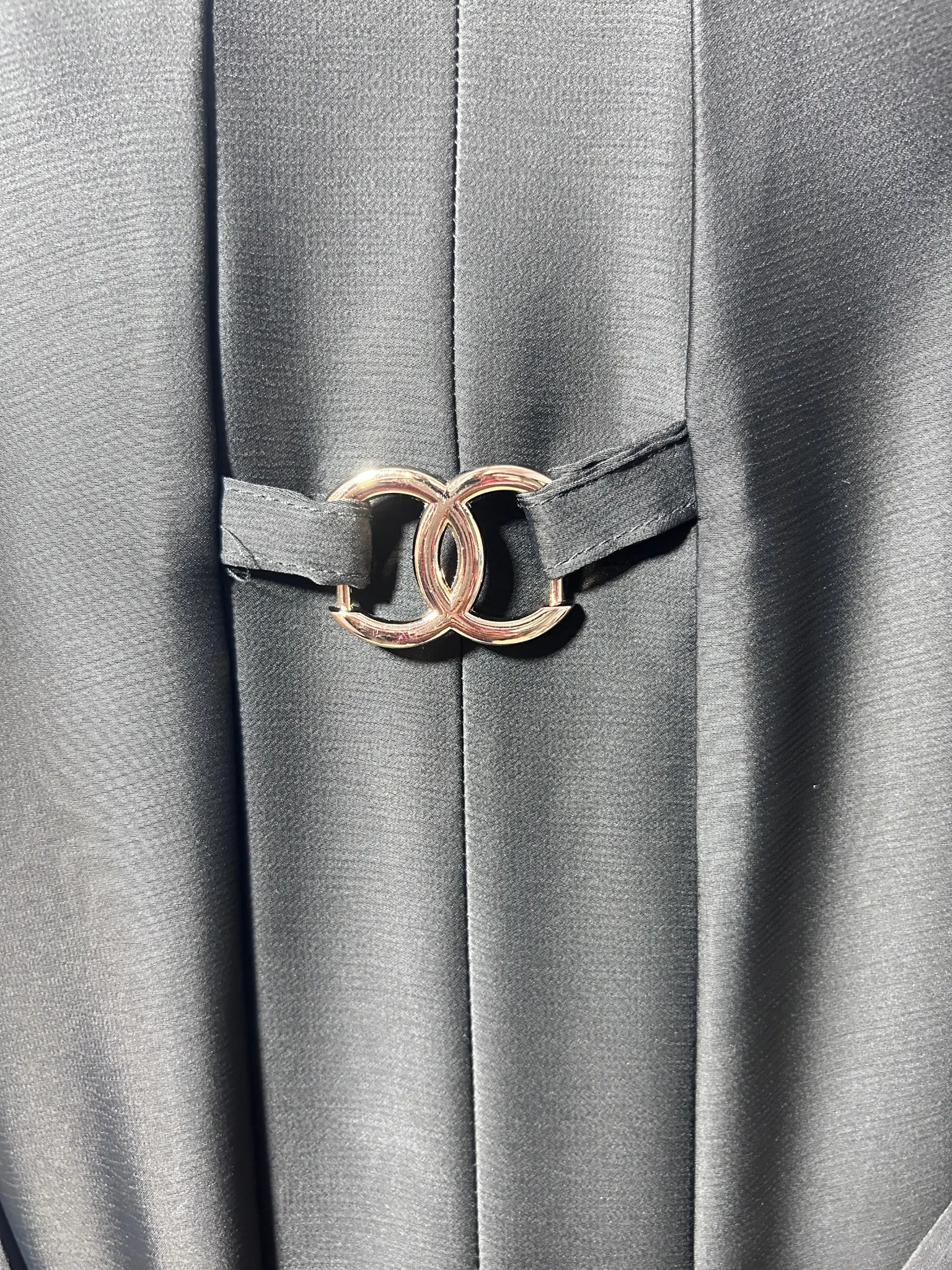 Noir Metallic Embellished Designer Abaya